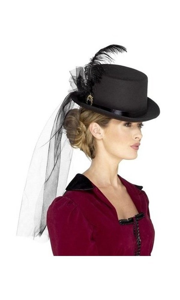 Deluxe Ladies Victorian Top Hat