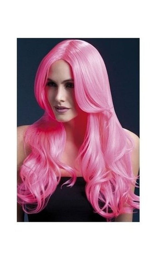 FEVER KHLOE WIG, NEON PINK