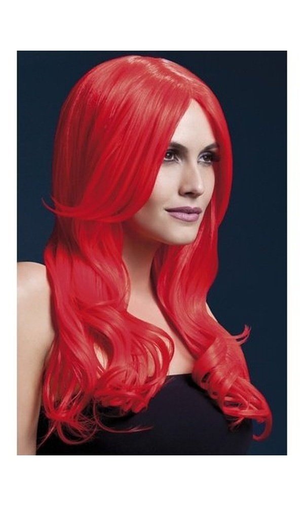 FEVER KHLOE WIG, NEON RED