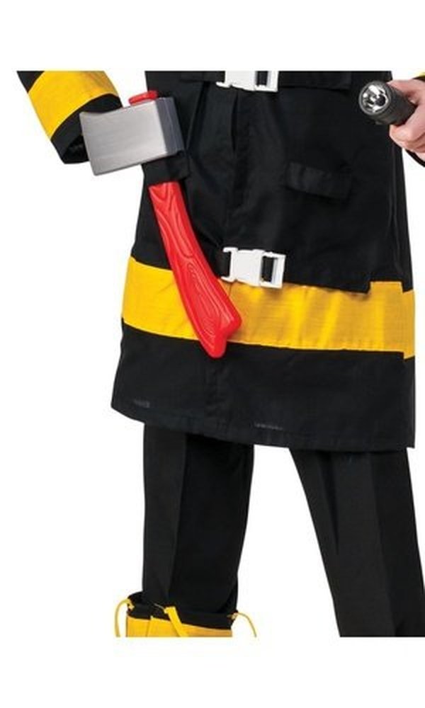 FIRE FIGHTER DELUXE COSTUME - SIZE S