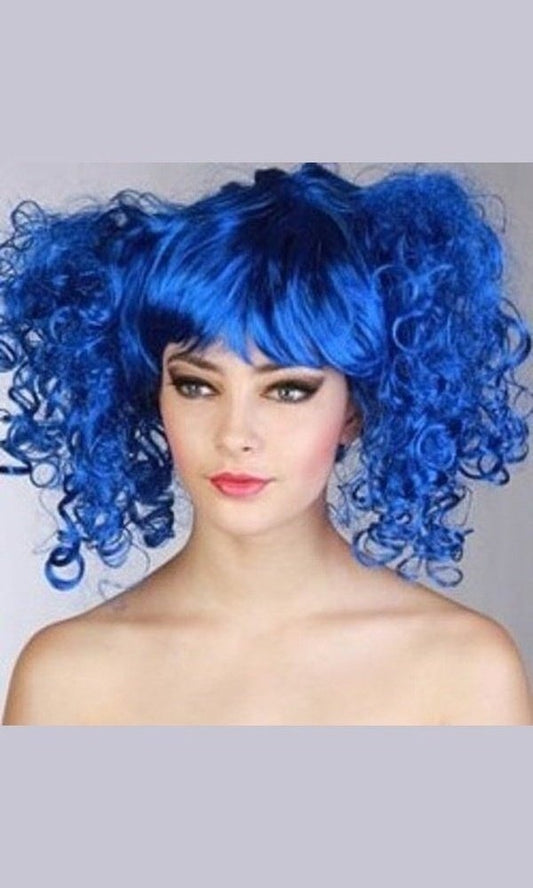 FUNKY BLUE WIG KATY PERRY