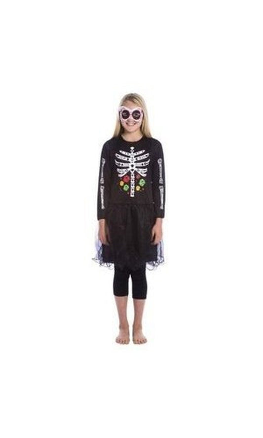 Girls Halloween Day Of The Dead Costume