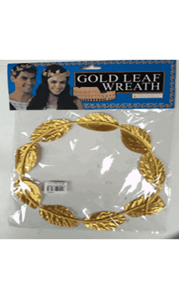 Gold Wreath Toga Accessory