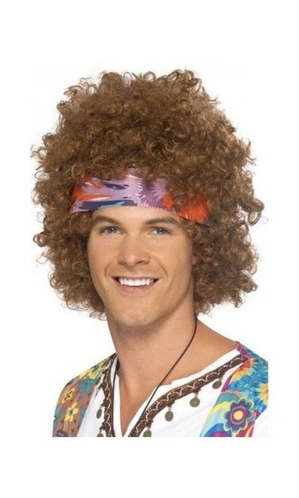Hippie Afro Wig Brown