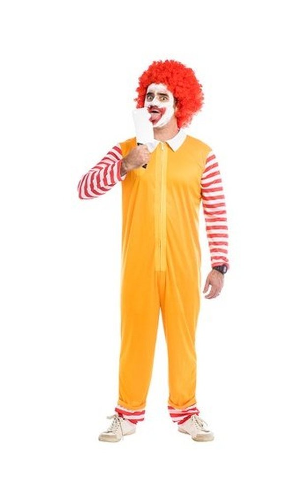 Hungry Clown Costume Ronald McDonald