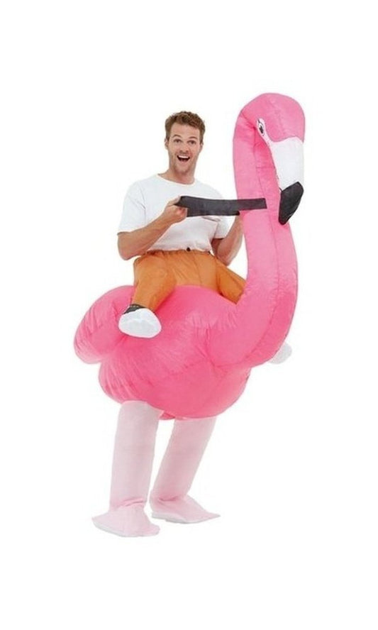 Inflatable Ride Em Flamingo Costume