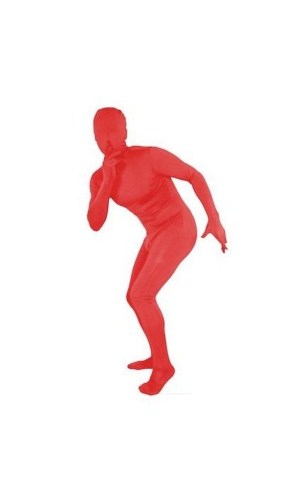 Invisible Man Spandex Costume Red 183cms
