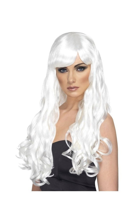 Long White Desire Wig