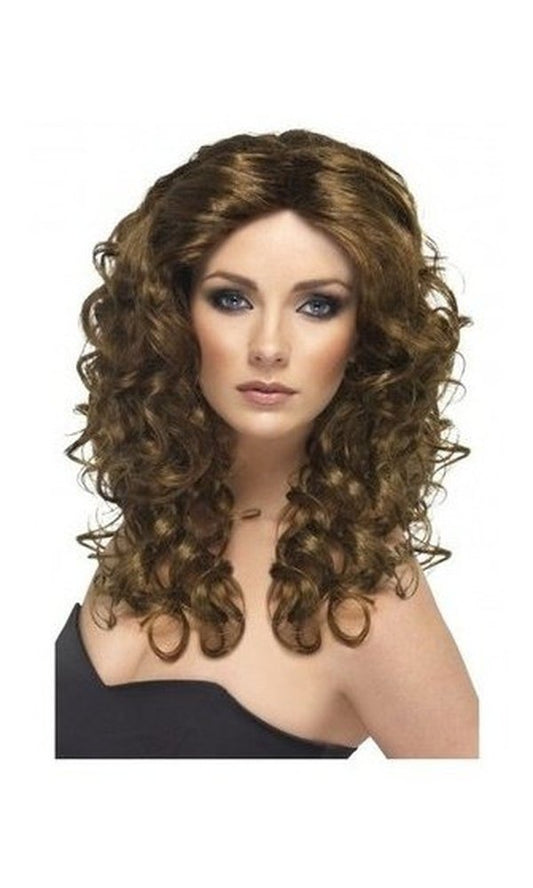 Long Brown Glamour Wig