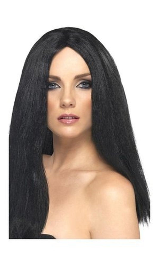 Long Straight Black Star Style Wig
