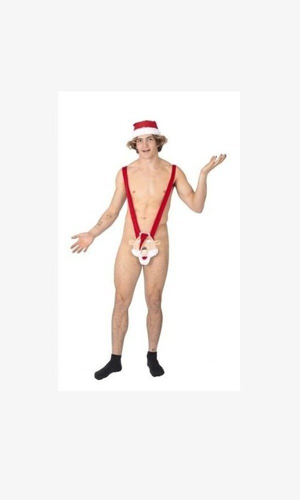 Mankini Male Santa mankini adult Osfm