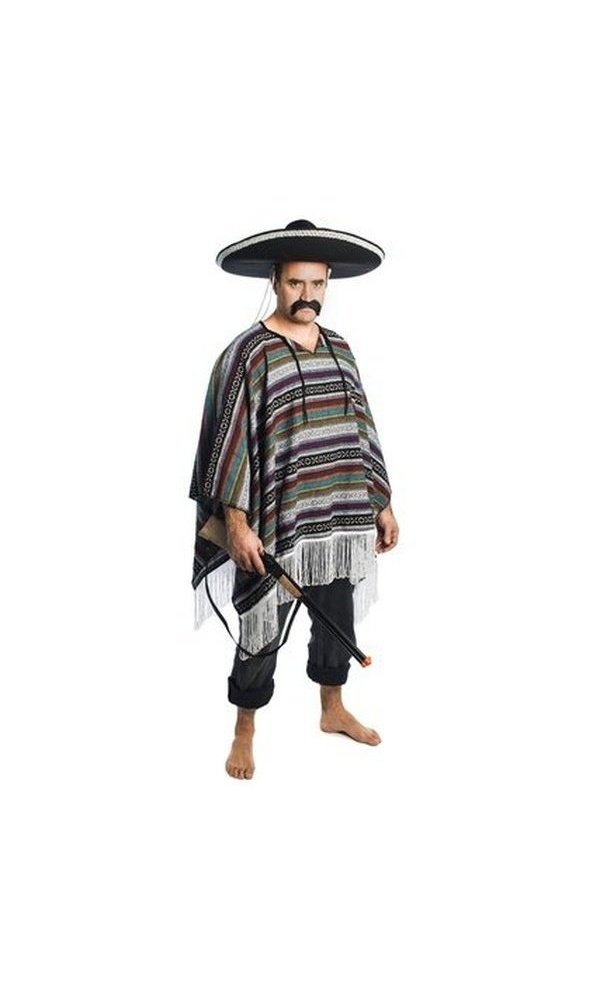 Mexican Poncho Grey