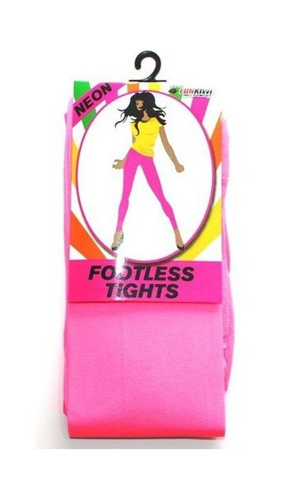NEON PINK FOOTLESS TIGHTS