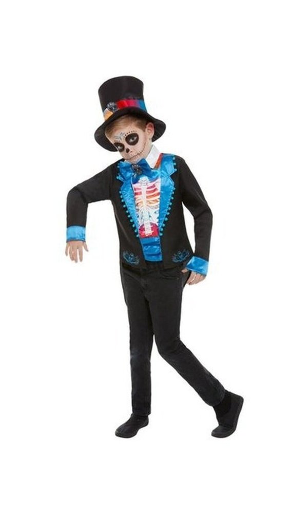 Neon Day of The Dead Boy Costume