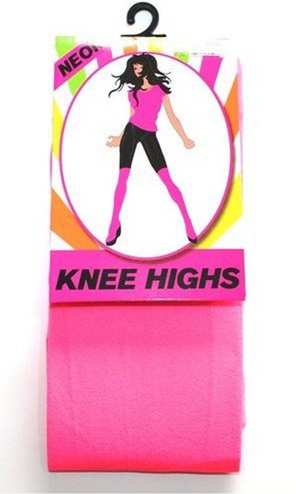 Neon Knee High Pink