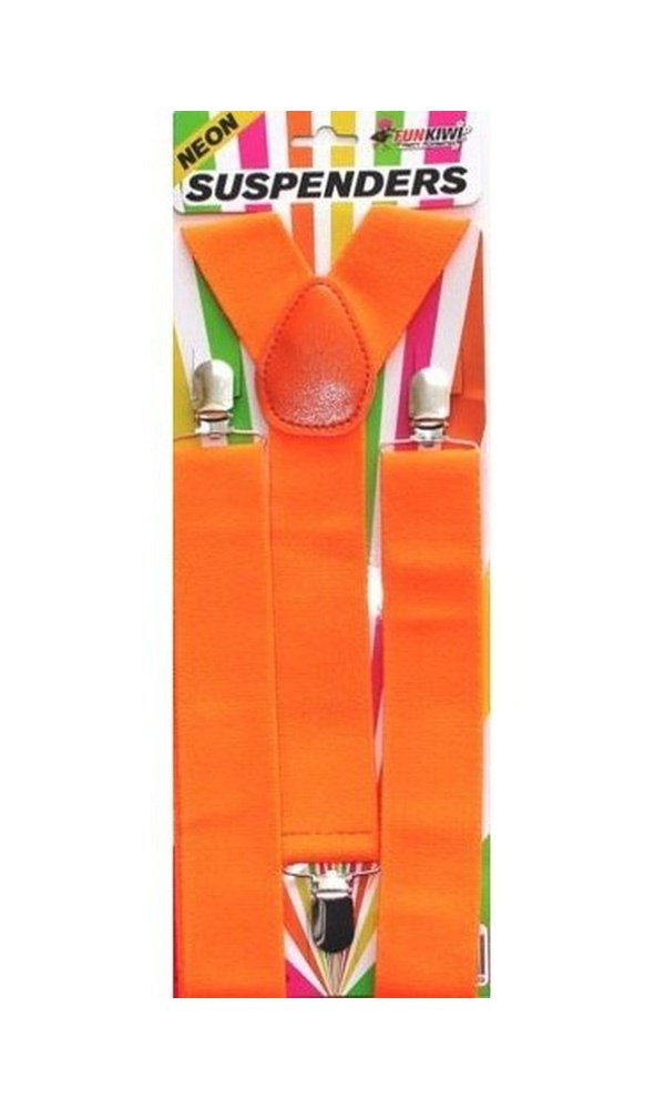 Neon Suspenders Orange