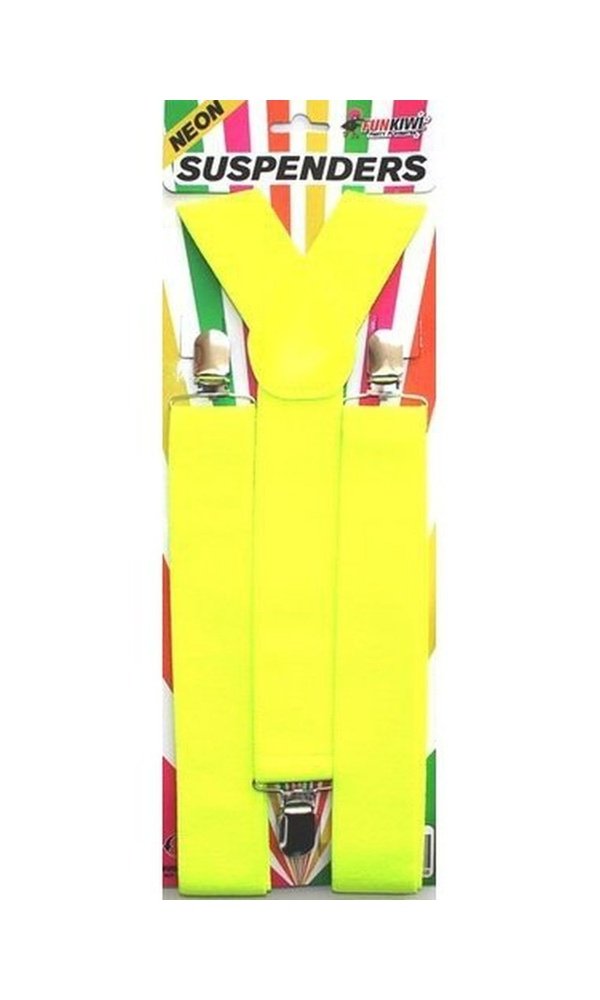 Neon Suspenders Yellow