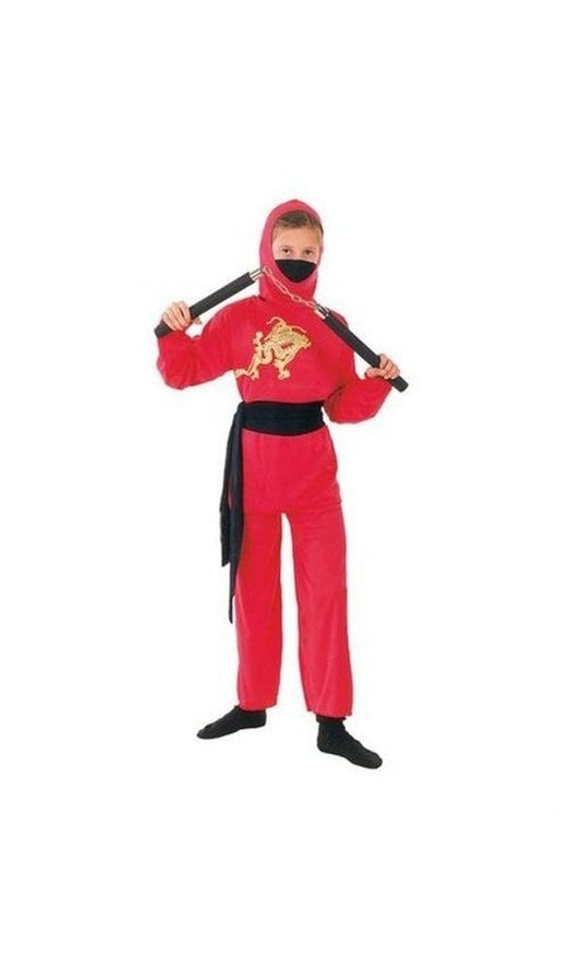 Ninja Boy Costume Red