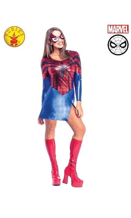 SPIDER-GIRL DRESS AND MASK - ADULT