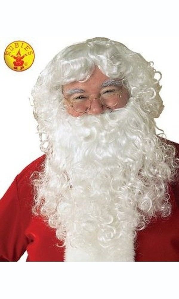 Santa Claus Long White Wig and Beard Set
