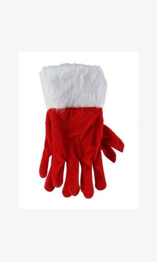 Santa gloves fur trim