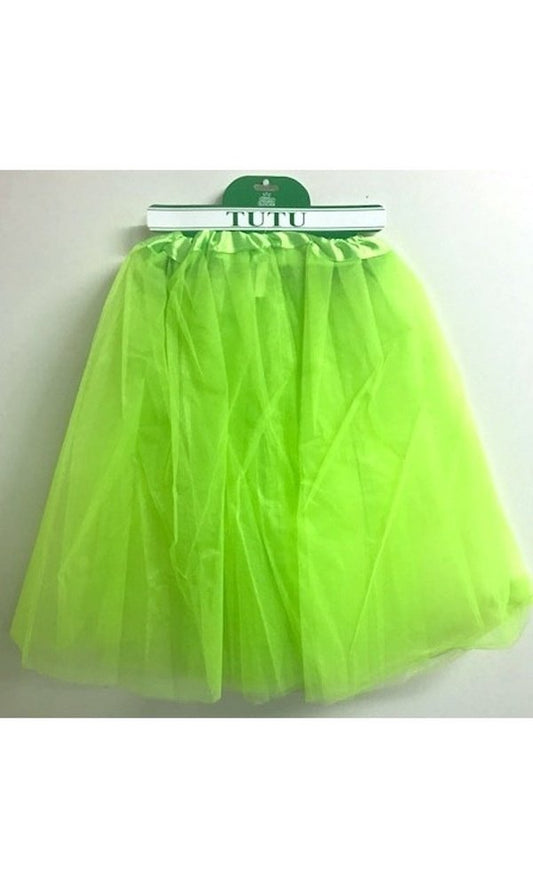 LONG ADULT TUTU 3 LAYERS 60CM, GREEN