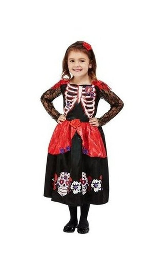 Toddler Day of the Dead Costume, Black