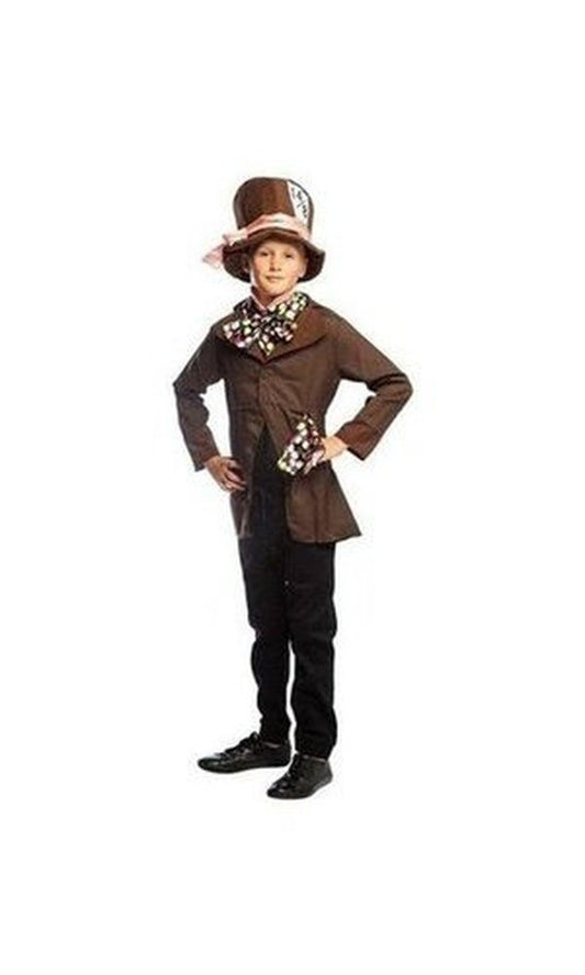 WHACKY HAT MAN COSTUME CHILD MAD HATTER