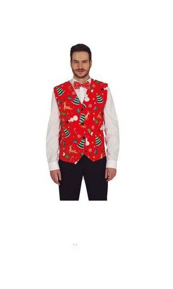 XMAS WAIST COAT RED